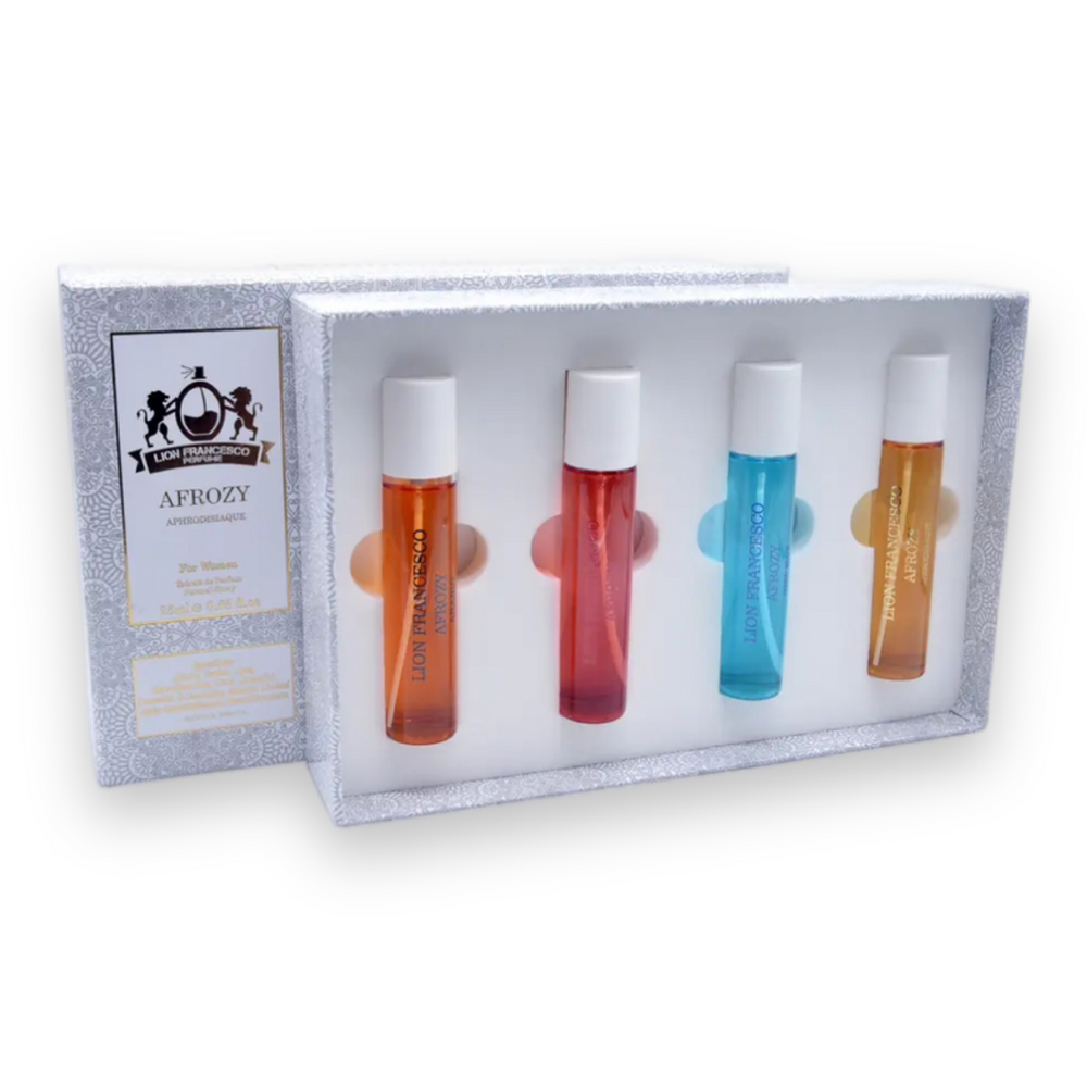 Set de extracto de perfume Afrozy For Women 4X25ml.